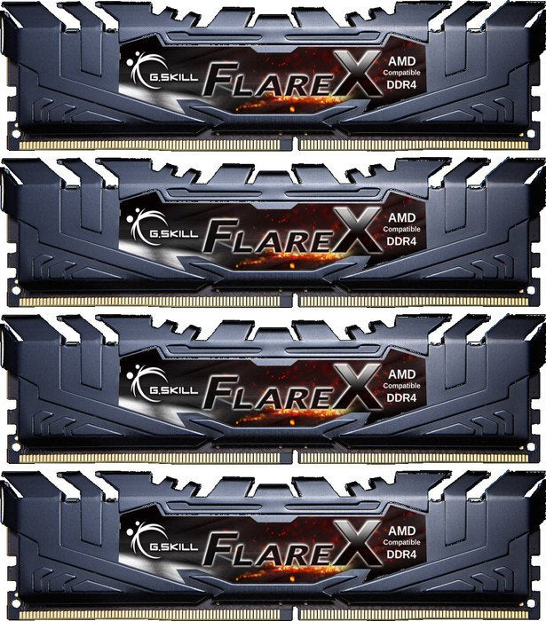 G.Skill Flare X F4-2400C16Q-64GFX memory module 64 GB 4 x 16 GB DDR4