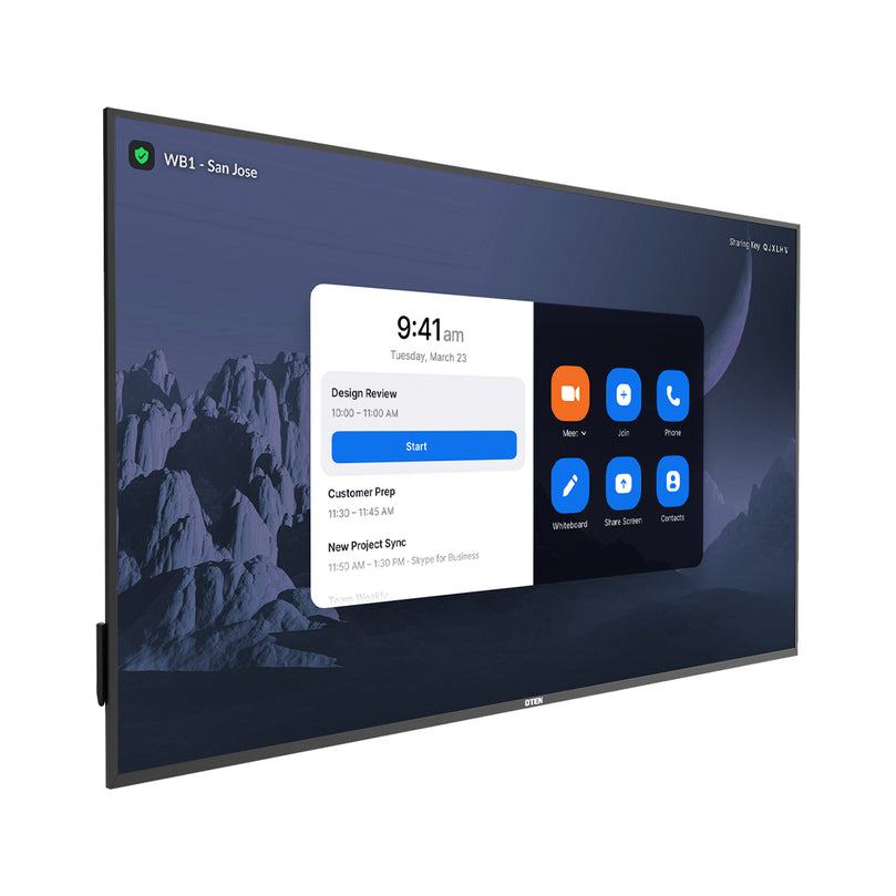DTEN ONboard interactive whiteboard 139.7 cm (55") 3840 x 2160 pixels Touchscreen Black