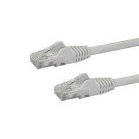 StarTech.com 2m CAT6 Ethernet Cable - White CAT 6 Gigabit Ethernet Wire -650MHz 100W PoE RJ45 UTP Network/Patch Cord Snagless w/Strain Relief Fluke Tested/Wiring is UL Certified/TIA