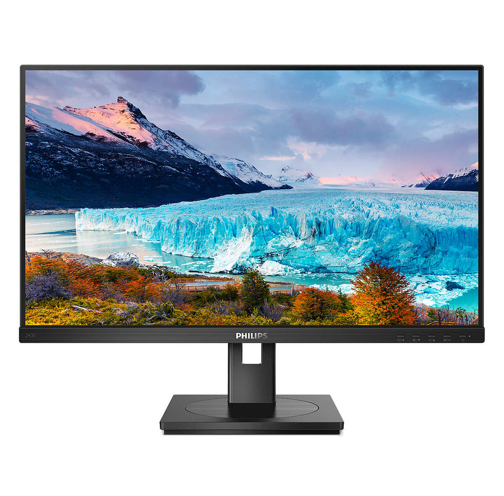 Philips S Line 243S1/00 computer monitor 60.5 cm (23.8") 1920 x 1080 pixels Full HD LCD Black