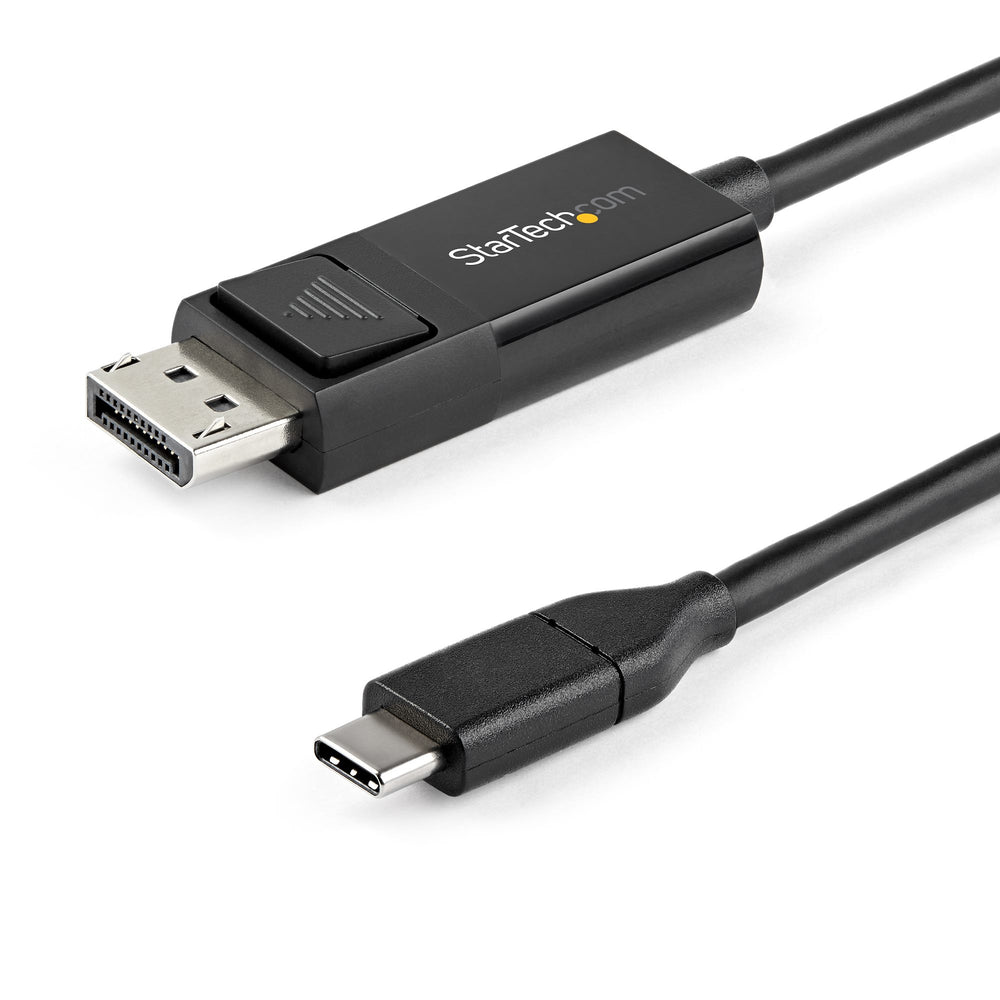 StarTech.com 3ft (1m) USB C to DisplayPort 1.2 Cable 4K 60Hz - Bidirectional DP to USB-C or USB-C to DP Reversible Video Adapter Cable - HBR2/HDR - USB Type C/TB3 Monitor Cable