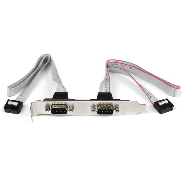 StarTech.com 2 Port 16in DB9 Serial Port Bracket to 10 Pin Header