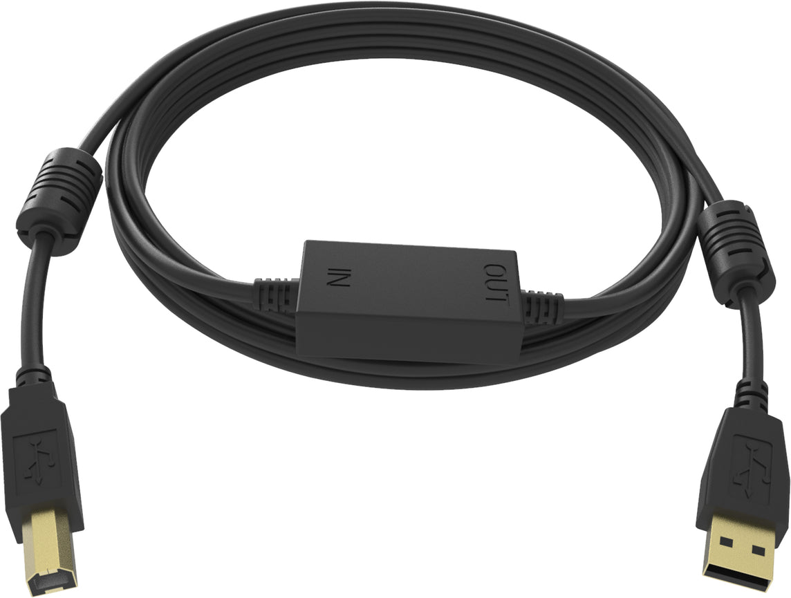 Vision TC 15MUSB+/BL USB cable USB 2.0 15 m USB A USB B Black