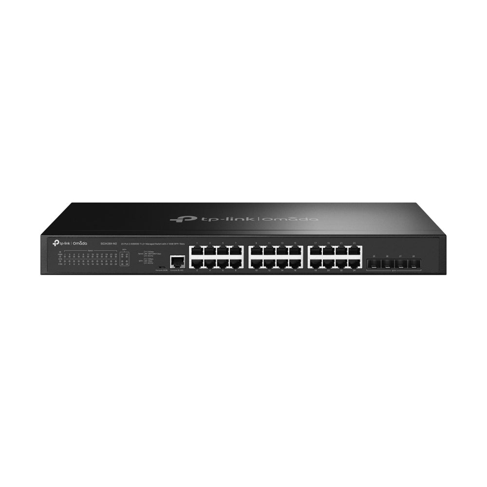 Omada 24-Port 2.5GBASE-T L2+ Managed Switch with 4 10GE SFP+ Slots