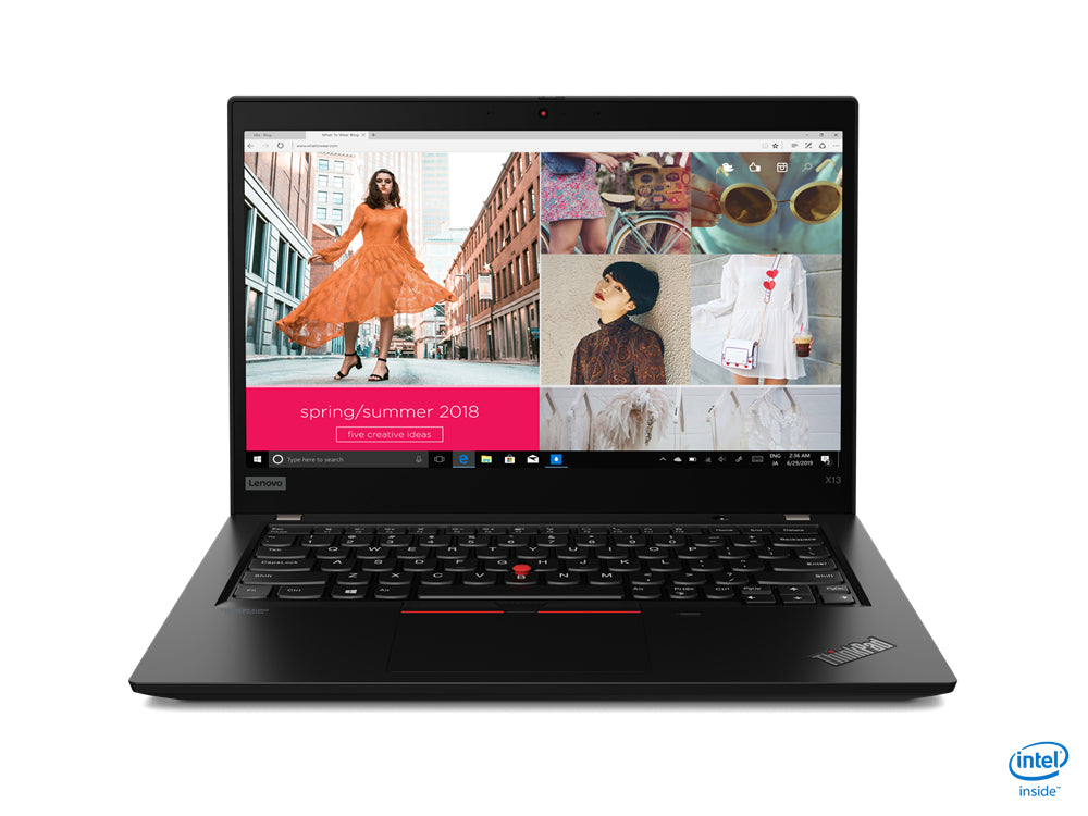 Lenovo ThinkPad X13 Intel® Core™ i5 i5-10210U Laptop 33.8 cm (13.3") Full HD 8 GB DDR4-SDRAM 256 GB SSD Wi-Fi 6 (802.11ax) Windows 10 Pro Black