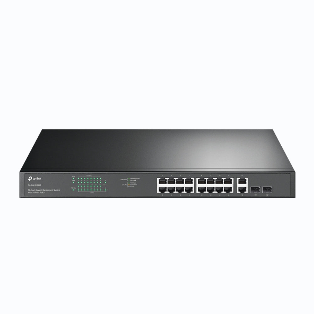 18-Port Gigabit Rackmount Switch with 16 PoE+