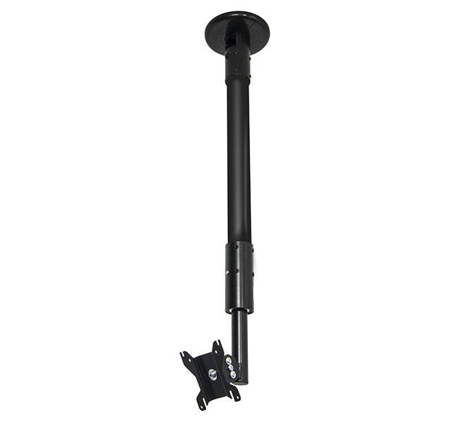 B-Tech Flat Screen Ceiling / Desk Mount with Tilt & Swivel (VESA 100) - 0.5m Ø50mm Pole