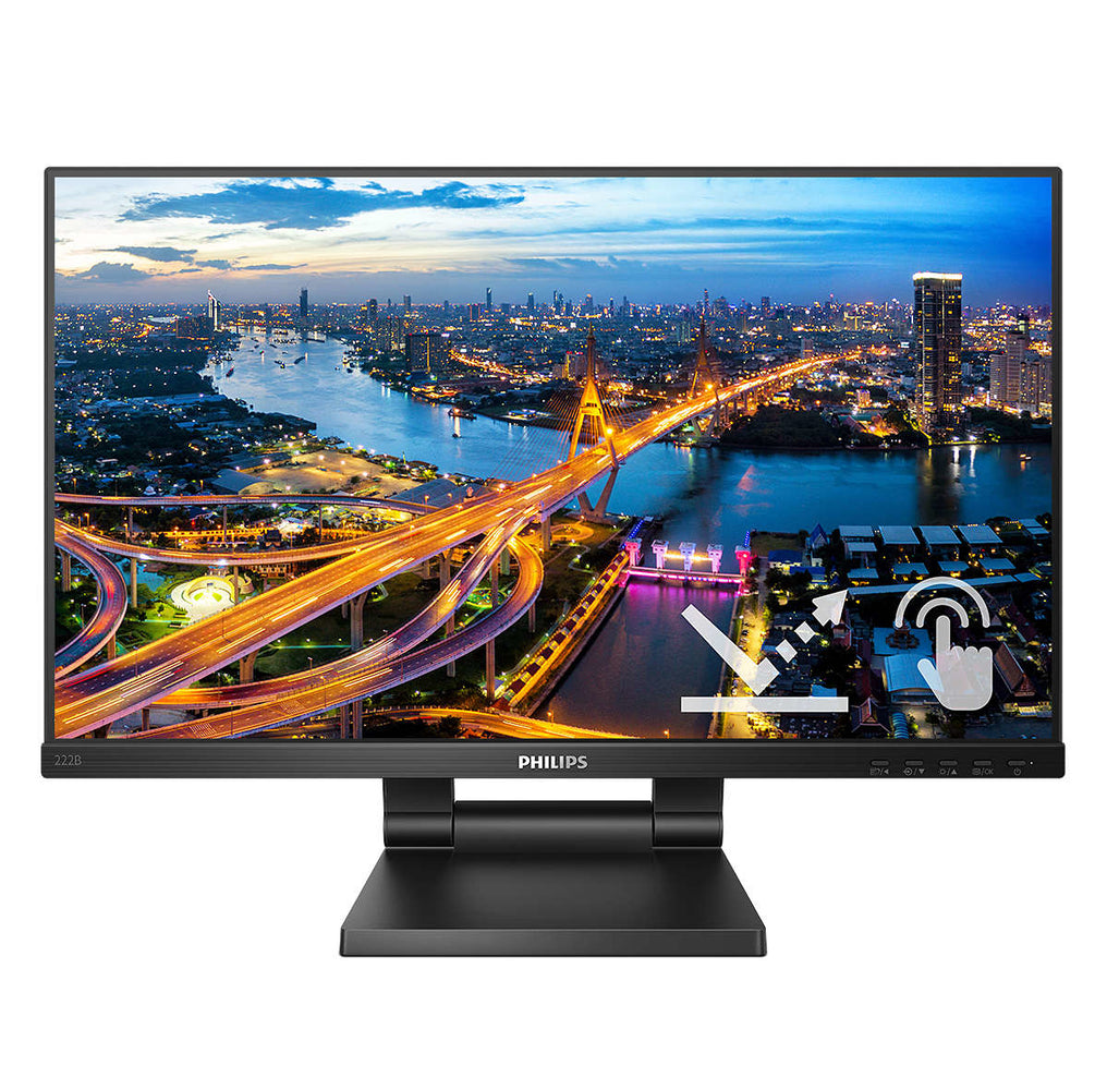 Philips B Line 222B1TC/00 computer monitor 54.6 cm (21.5") 1920 x 1080 pixels Full HD LED Touchscreen Black