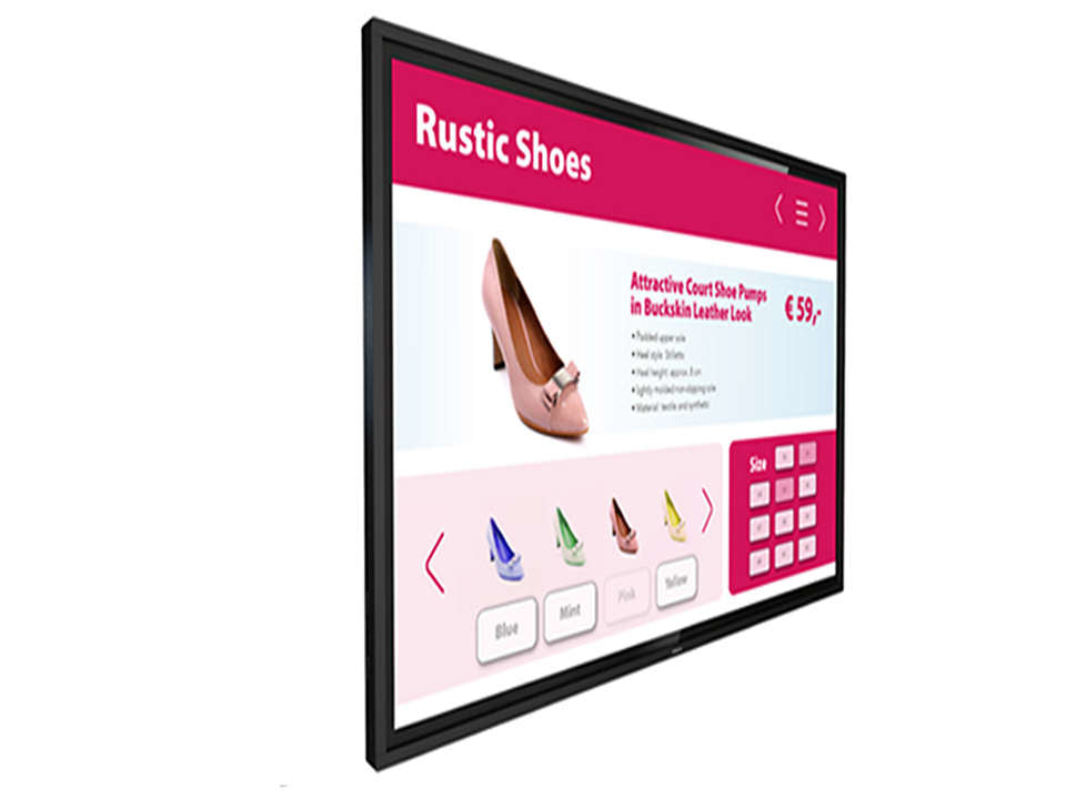 Philips 43BDL3651T/00 Signage Display Digital signage flat panel 109.2 cm (43") IPS Wi-Fi 400 cd/m² 4K Ultra HD Touchscreen Built-in processor Android 8.0