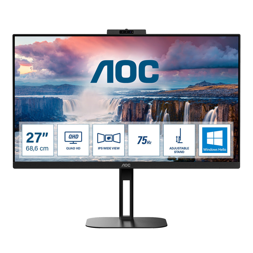 AOC V5 Q27V5CW/BK computer monitor 68.6 cm (27") 2560 x 1440 pixels Quad HD LED Black