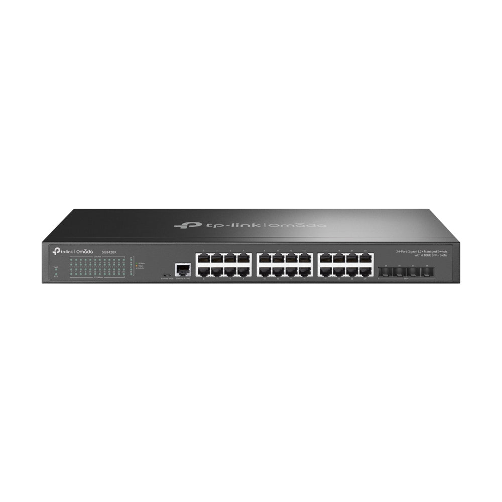 Omada 24-Port Gigabit L2+ Managed Switch with 4 10GE SFP+ Slots