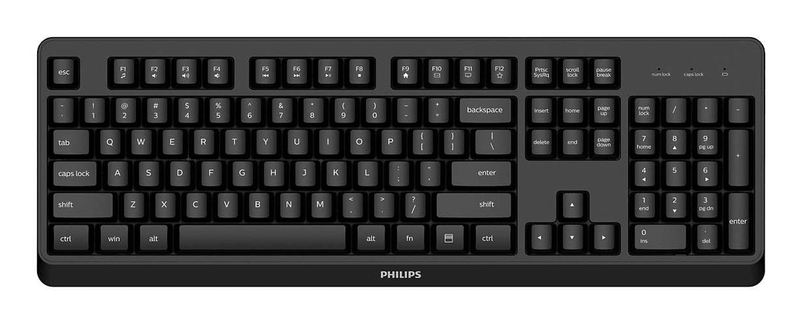 Philips 3000 series SPK6307BL/40 keyboard Universal RF Wireless QWERTY English Black