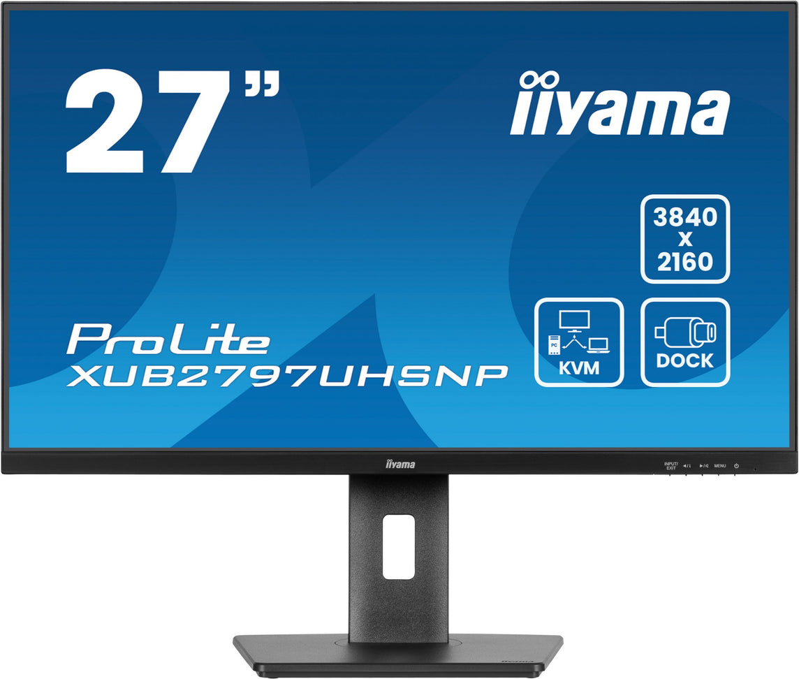 iiyama ProLite XUB2797UHSNP-B1 computer monitor 68.6 cm (27") 3840 x 2160 pixels 4K Ultra HD LED Black