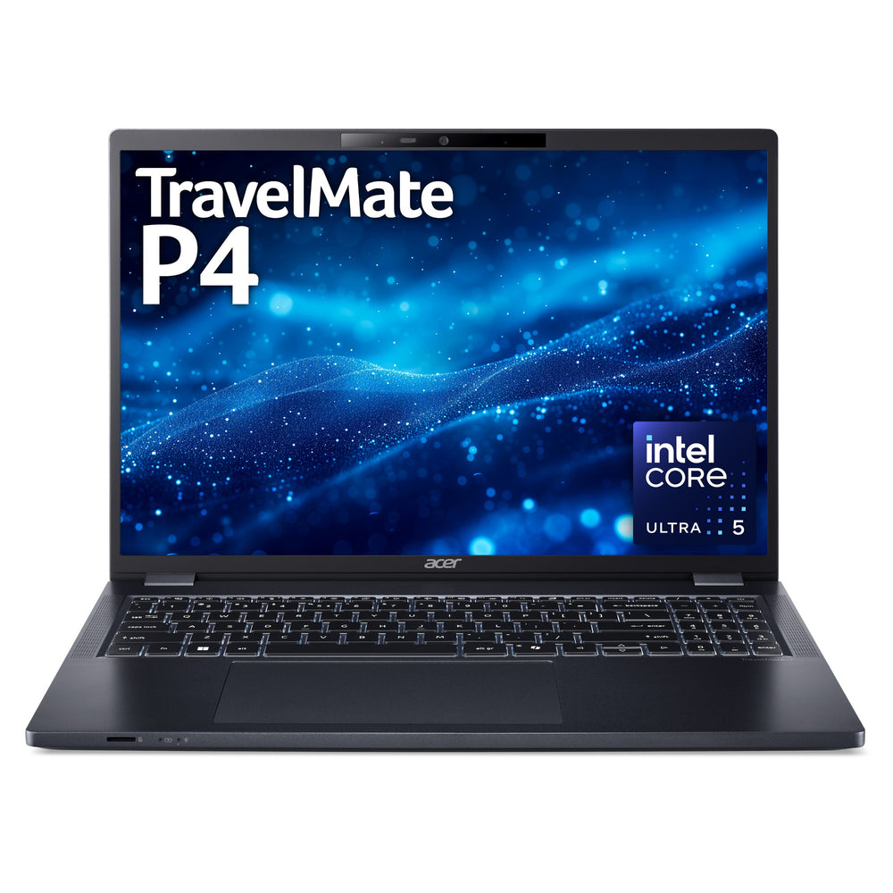 Acer TravelMate P4 NX.B9BEK.001 laptop Intel Core Ultra 5 125U 40.6 cm (16") WUXGA 16 GB DDR5-SDRAM 512 GB SSD Wi-Fi 6E (802.11ax) Windows 11 Pro Black