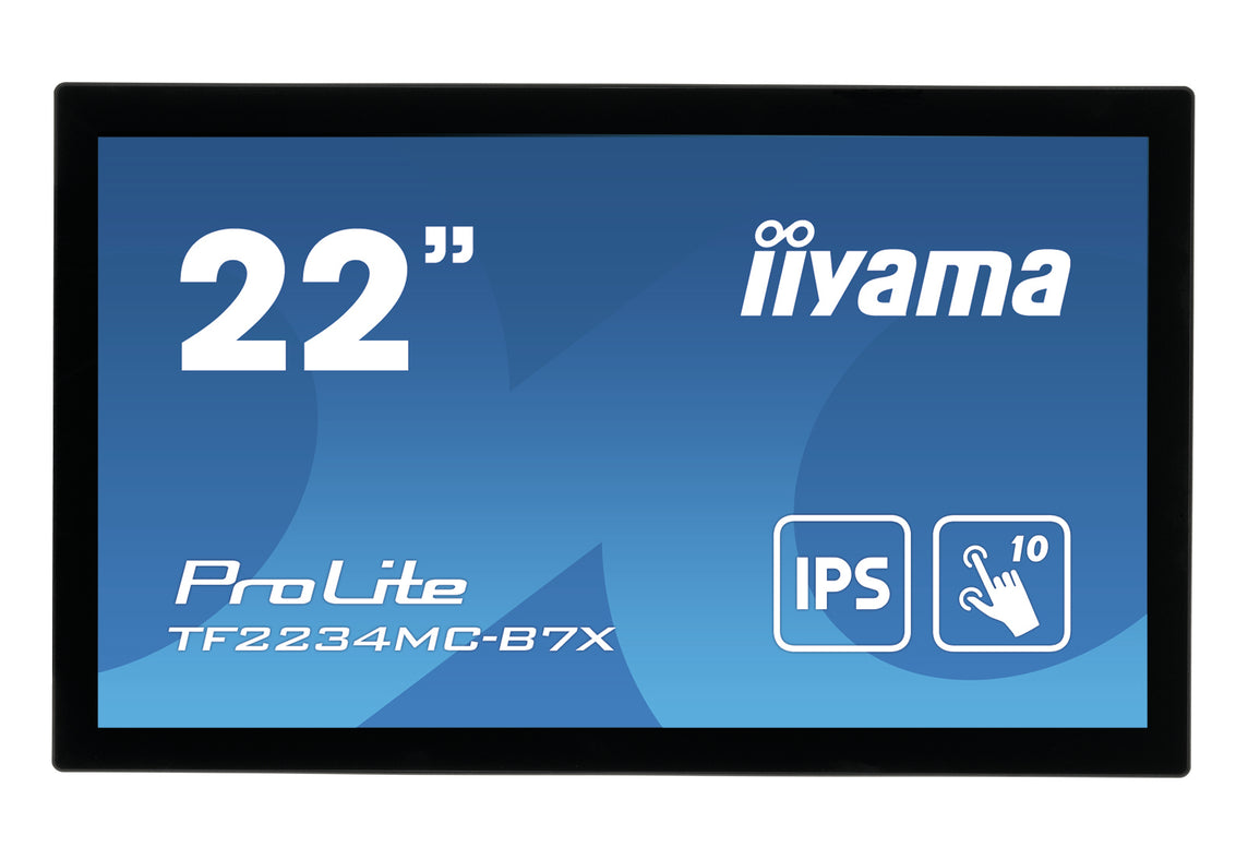 iiyama ProLite TF2234MC-B7X computer monitor 54.6 cm (21.5") 1920 x 1080 pixels Full HD LED Touchscreen Multi-user Black