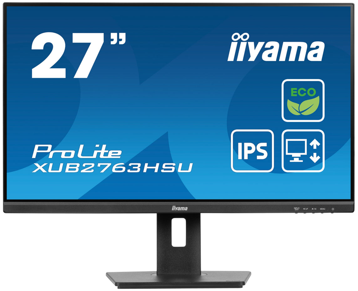 iiyama ProLite XUB2763HSU-B1 computer monitor 68.6 cm (27") 1920 x 1080 pixels Full HD LED Black