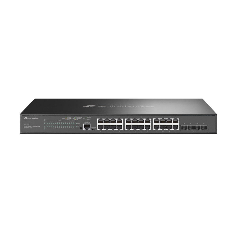 Omada 28-Port Gigabit L2+ Managed Switch with 24-Port PoE+