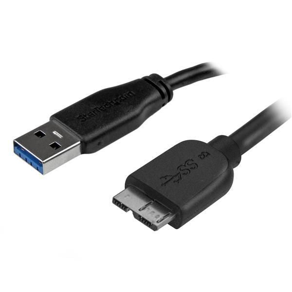 StarTech.com Slim Micro USB 3.0 Cable - M/M - 0.5m (20in)