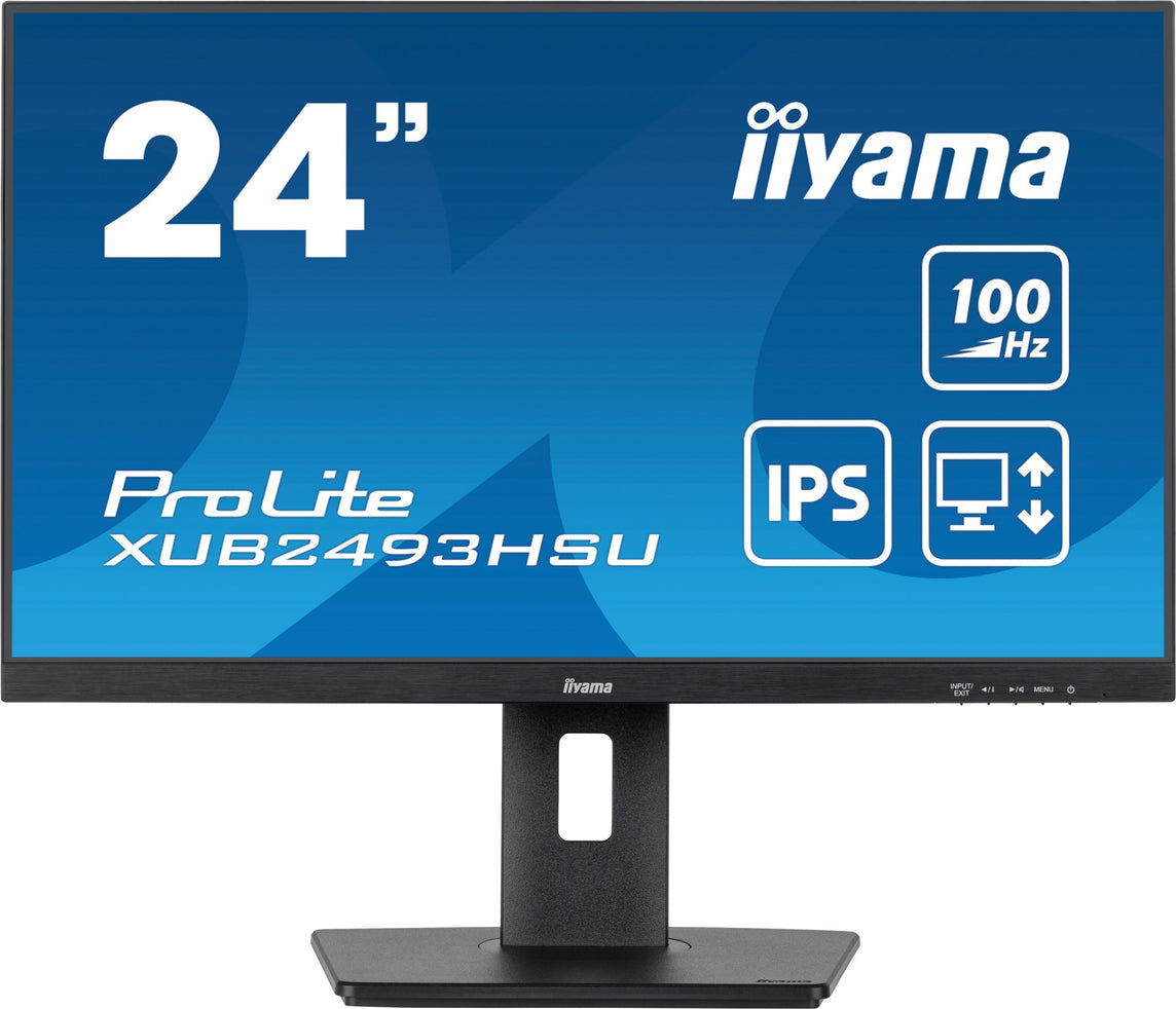 iiyama ProLite XUB2493HSU-B6 computer monitor 60.5 cm (23.8") 1920 x 1080 pixels Full HD LED Black