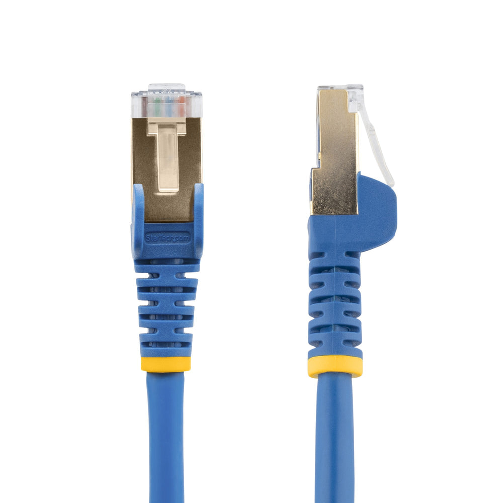 StarTech.com 2m CAT6a Ethernet Cable - 10 Gigabit Shielded Snagless RJ45 100W PoE Patch Cord - 10GbE STP Network Cable w/Strain Relief - Blue Fluke Tested/Wiring is UL Certified/TIA