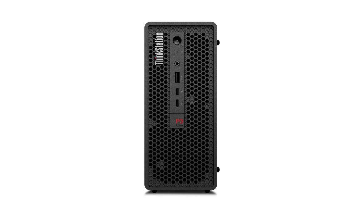 Lenovo ThinkStation P3 Ultra SFF Intel® Core™ i7 i7-14700 16 GB DDR5-SDRAM 512 GB SSD NVIDIA T1000 Windows 11 Pro Mini Tower Workstation Black