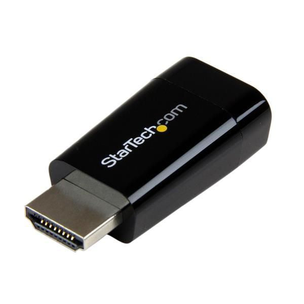 StarTech.com Compact HDMI to VGA Adapter Converter - Ideal for Chromebooks Ultrabooks & Laptops – 1920x1200/1080p