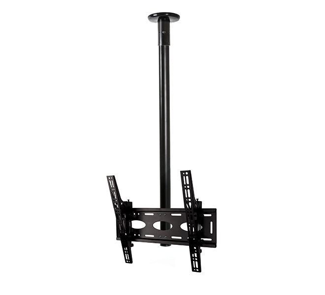 B-Tech Universal Flat Screen Ceiling Mount with Tilt (VESA 400) - 2m Ø50mm Pole