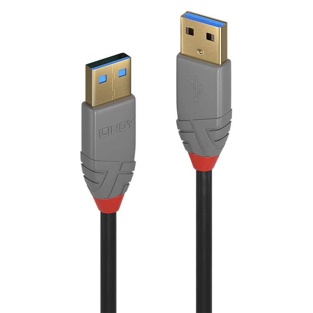 Lindy 3m USB 3.2 Type A Cable, 5Gbps, Anthra Line