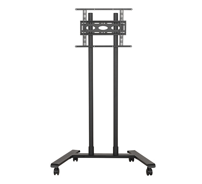 B-Tech Large Universal Flat Screen Trolley / Floor Stand (VESA 600 x 400) - 1.6m Ø50mm Poles