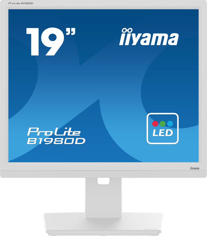 iiyama ProLite B1980D-W5 computer monitor 48.3 cm (19") 1280 x 1024 pixels SXGA LCD White