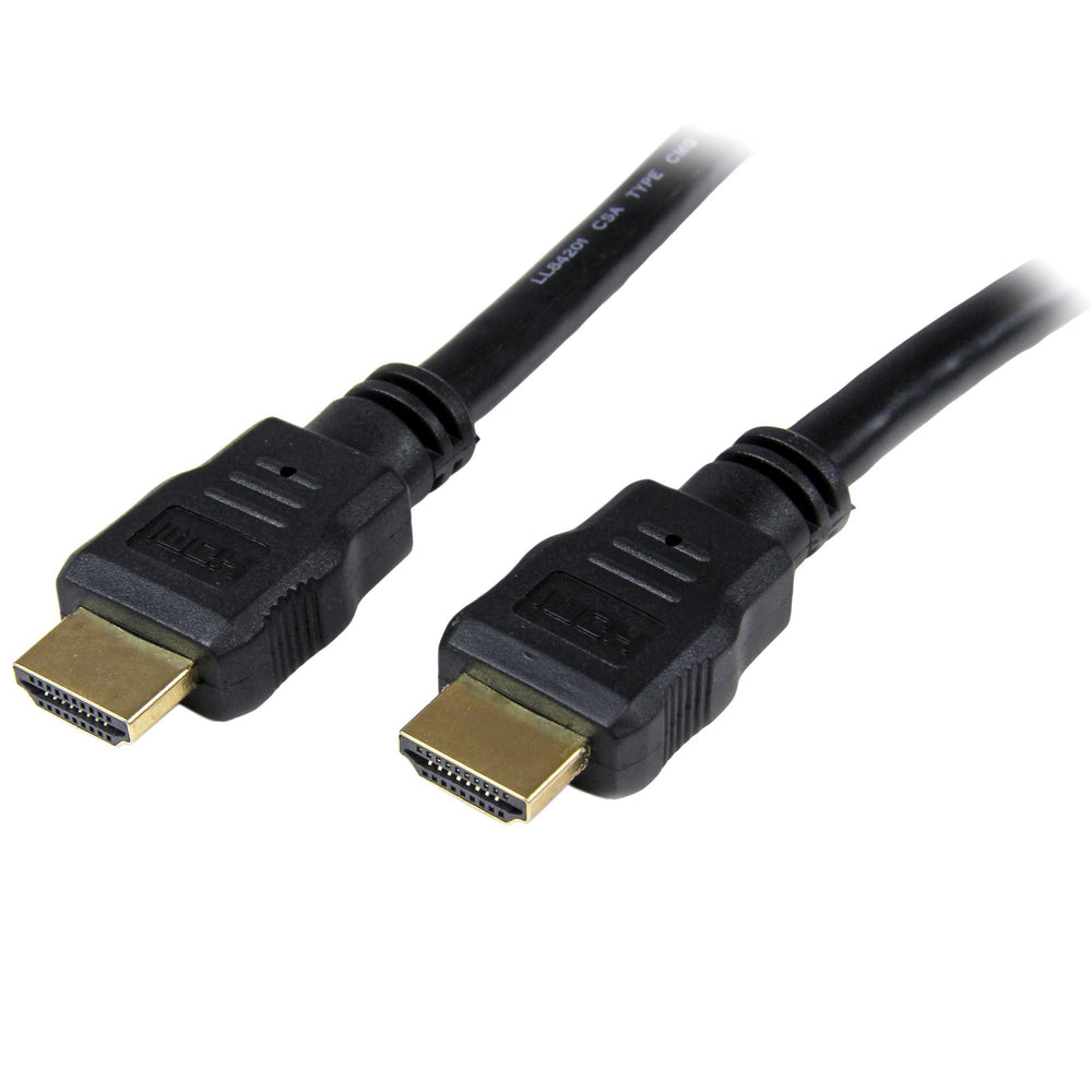 StarTech.com 50cm (1.6ft) HDMI Cable - 4K High Speed HDMI Cable with Ethernet - UHD 4K 30Hz Video - HDMI 1.4 Cable - Ultra HD HDMI Monitors, Projectors, TVs & Displays - Black HDMI Cord - M/M