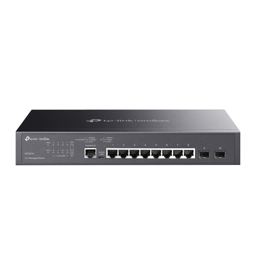 Omada 8-Port Gigabit L2+ Managed Switch with 2 SFP Slots