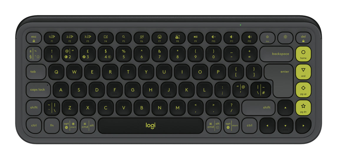 Logitech POP Icon Keys keyboard Universal Bluetooth QWERTY UK English Graphite, Green