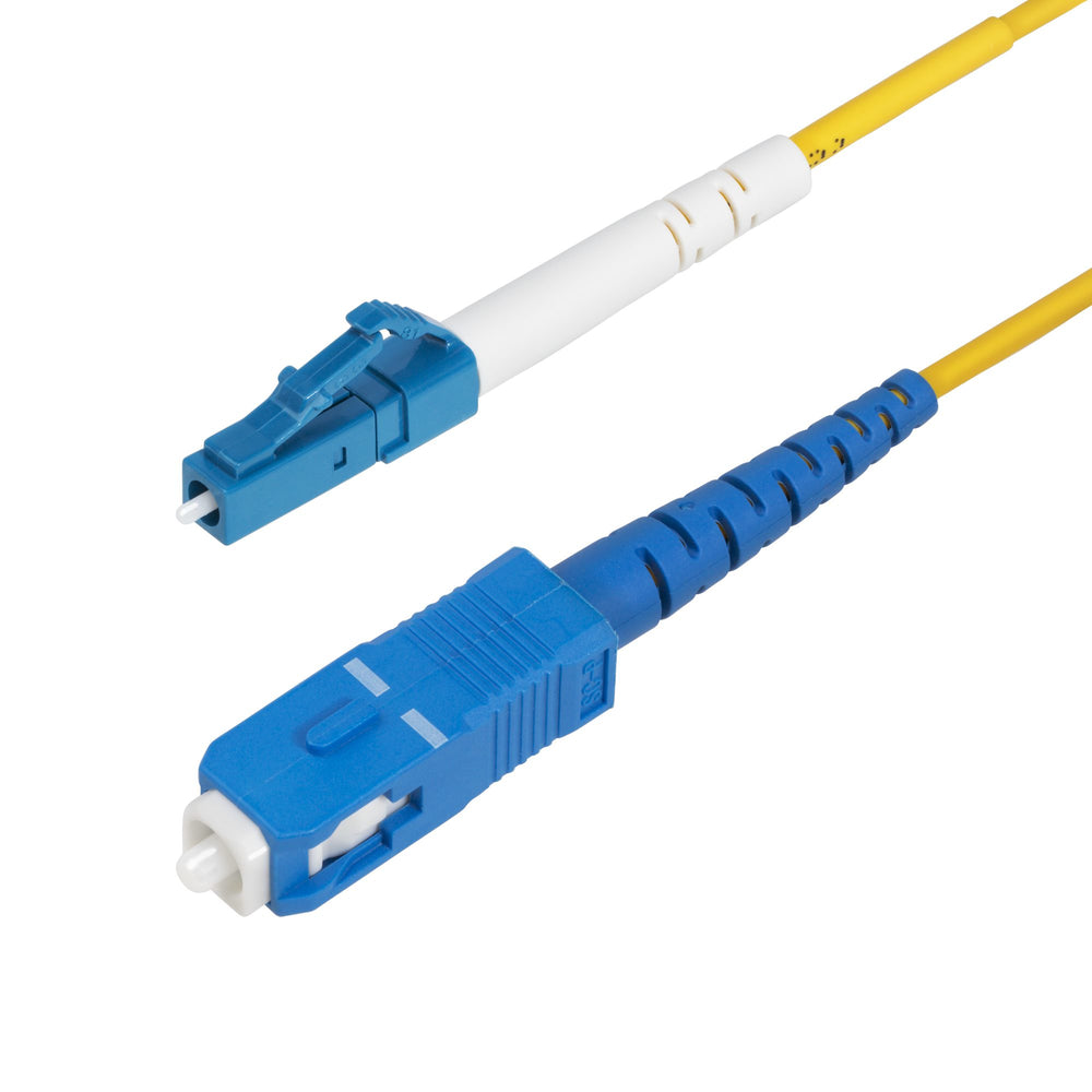 StarTech.com 10m (32.8ft) LC to SC (UPC) OS2 Single Mode Simplex Fiber Optic Cable, 9/125µm, 40G/100G, Bend Insensitive, Low Insertion Loss, LSZH Fiber Jumper Cord