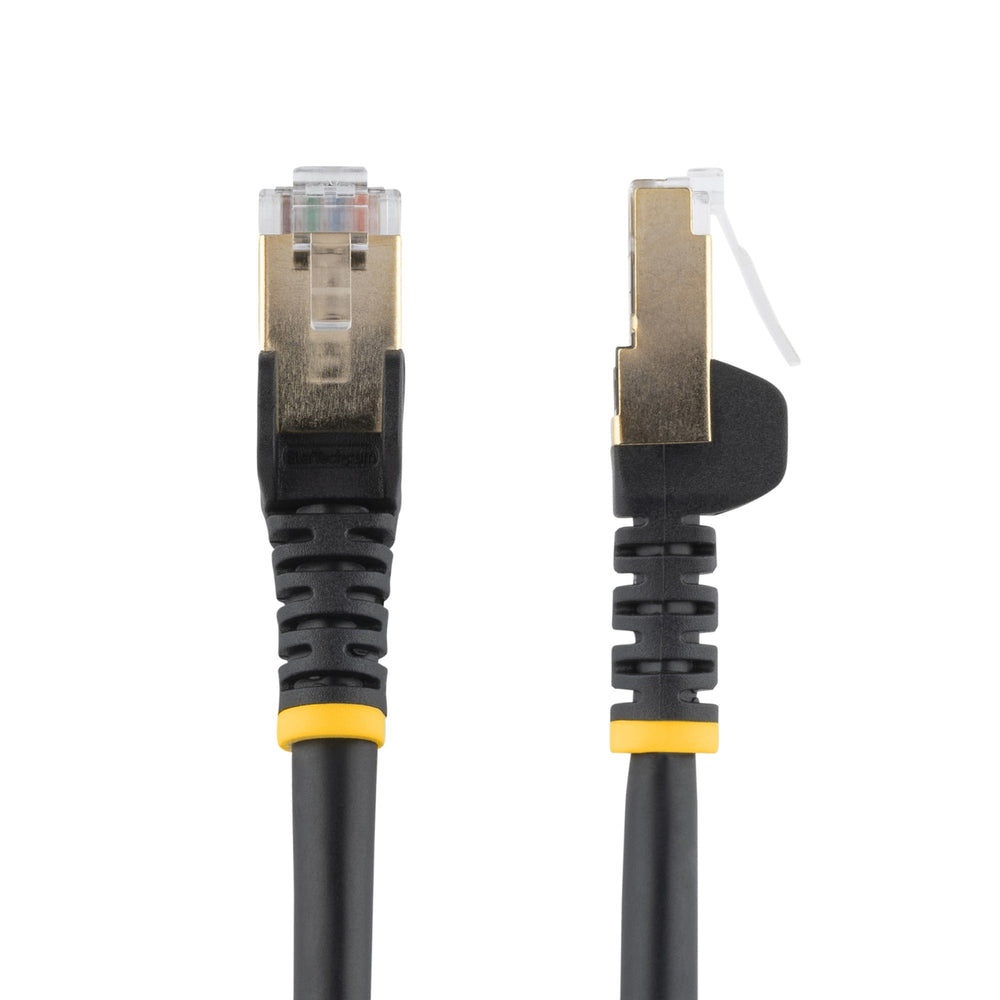 StarTech.com 5m CAT6a Ethernet Cable - 10 Gigabit Shielded Snagless RJ45 100W PoE Patch Cord - 10GbE STP Network Cable w/Strain Relief - Black Fluke Tested/Wiring is UL Certified/TIA