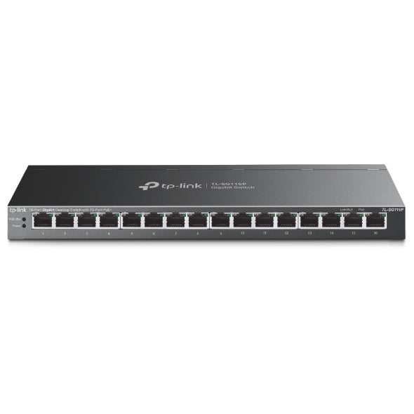 16-Port Gigabit Desktop Switch with 16-Port PoE+