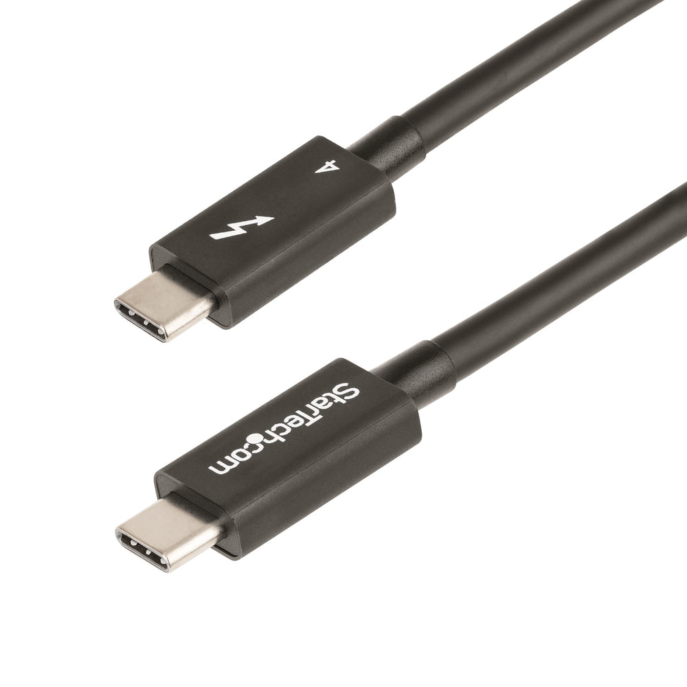 StarTech.com 1.6ft Thunderbolt 4 Cable - 40Gbps - 100W PD - 4K/8K Video - Intel-Certified Thunderbolt Cable - Compatible w/USB 4/Thunderbolt 3/USB 3.2/USB Type-C/DisplayPort