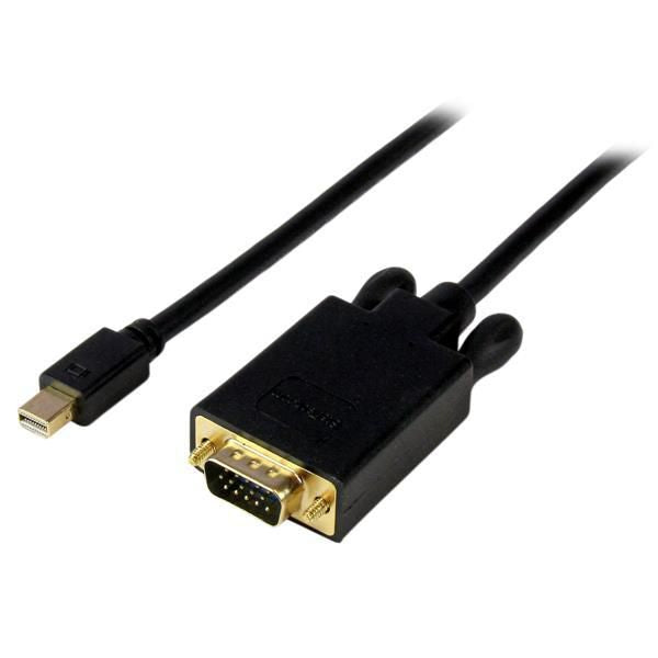 StarTech.com 10 ft Mini DisplayPort to VGA Adapter Converter Cable – mDP to VGA 1920x1200 - Black