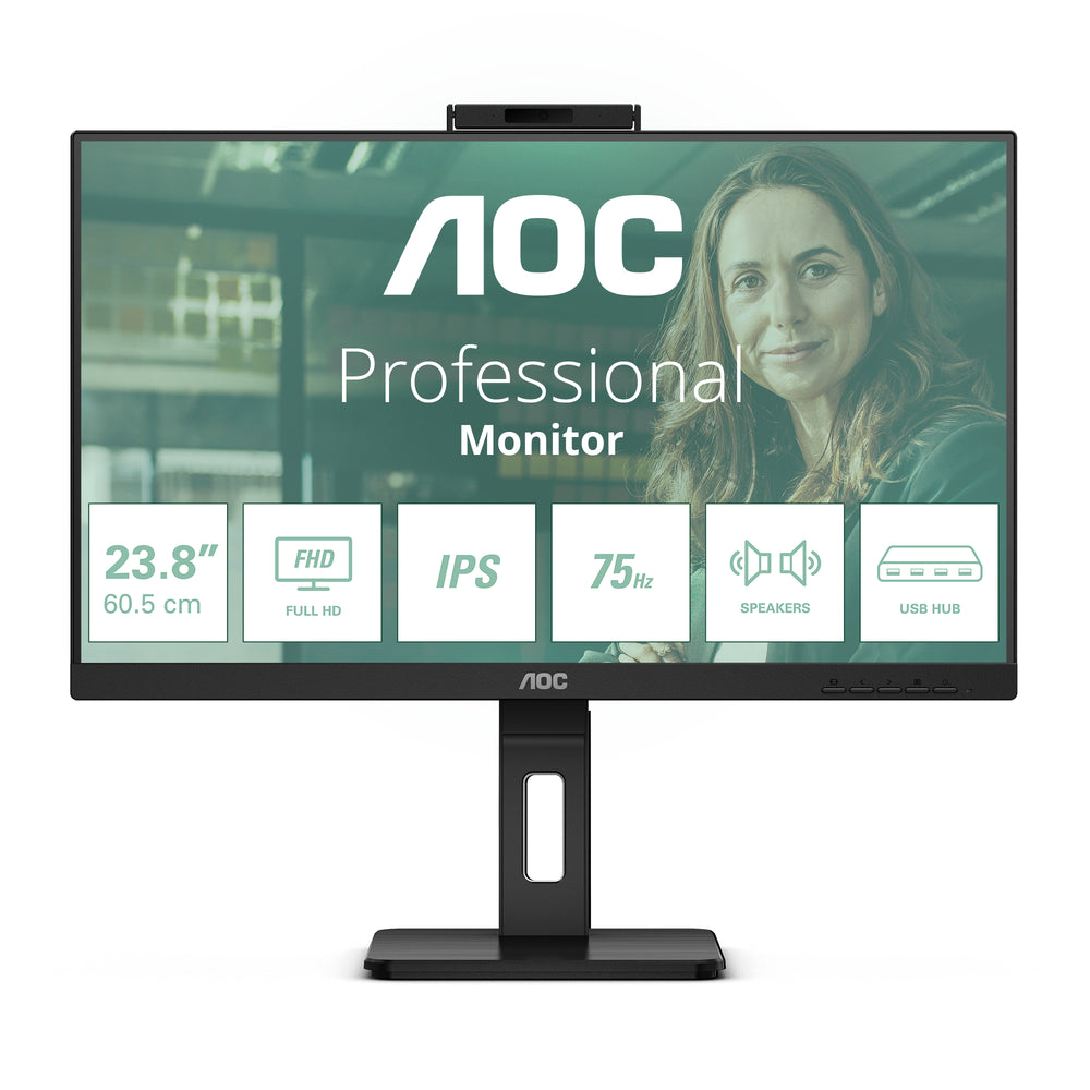 AOC 24P3QW computer monitor 60.5 cm (23.8") 1920 x 1080 pixels Full HD Black