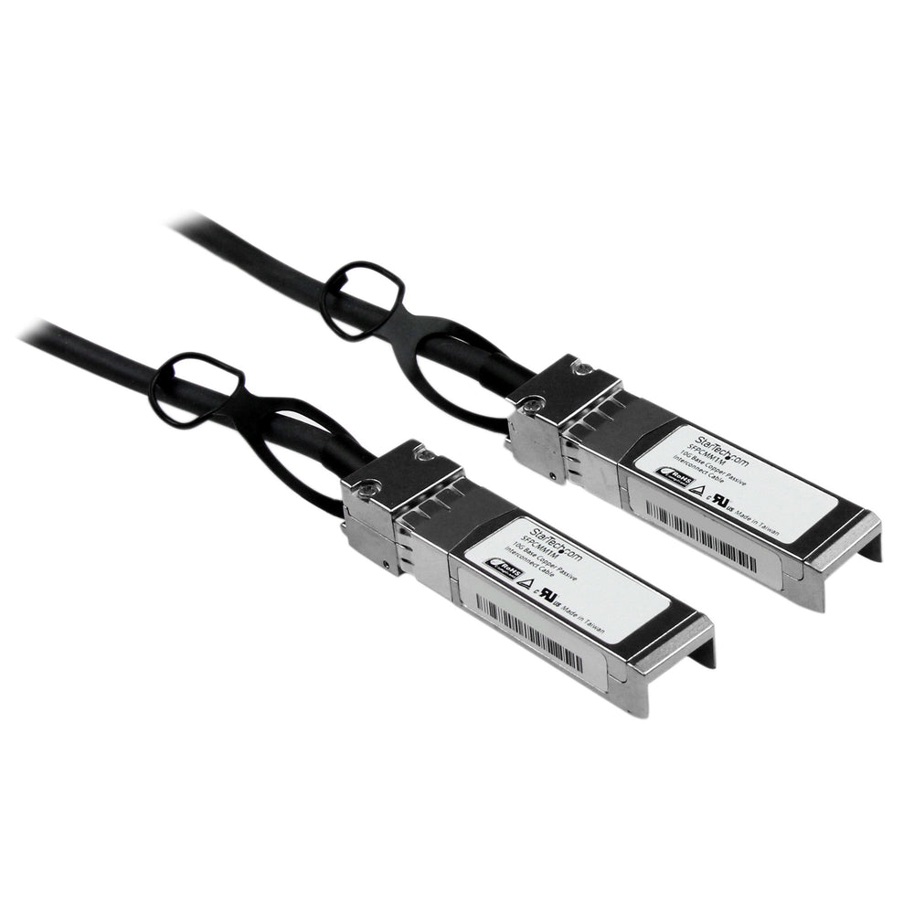 StarTech.com Cisco SFP-H10GB-CU1M Compatible 1m 10G SFP+ to SFP+ Direct Attach Cable Twinax - 10GbE SFP+ Copper DAC 10 Gbps Low Power Passive Mini GBIC/Transceiver Module DAC Firepower ASR920 ASR9000