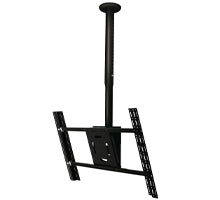 B-Tech Telescopic Universal Flat Screen Ceiling Mount with Tilt (VESA 600 x 400) - 0.6m to 1m Ø50mm Pole