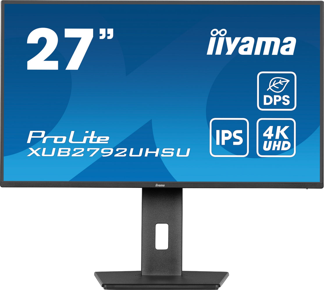 iiyama ProLite XUB2792UHSU-B6 computer monitor 68.6 cm (27") 3840 x 2160 pixels 4K Ultra HD LED Black