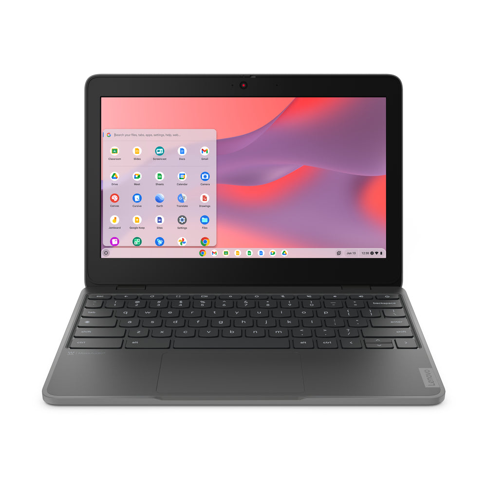 Lenovo 100e Gen 4 MediaTek 520 Chromebook 29.5 cm (11.6") HD 4 GB LPDDR4x-SDRAM 32 GB eMMC Wi-Fi 6 (802.11ax) ChromeOS Grey