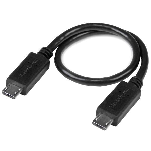 StarTech.com USB OTG Cable - Micro USB to Micro USB - M/M - 8 in.