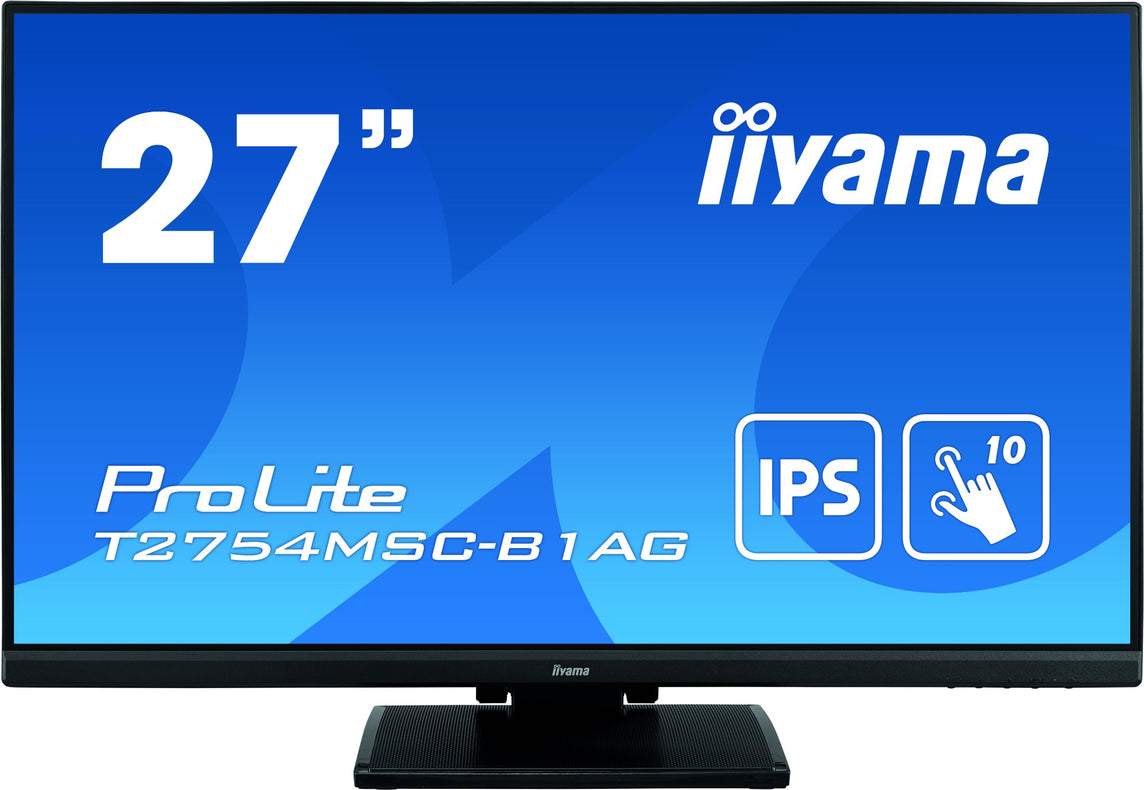 iiyama ProLite T2754MSC-B1AG computer monitor 68.6 cm (27") 1920 x 1080 pixels Full HD LED Touchscreen Multi-user Black