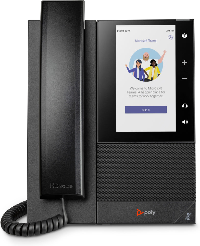 POLY CCX 500 Business Media Phone for Microsoft Teams and PoE-enabled IP phone Black 24 lines LCD