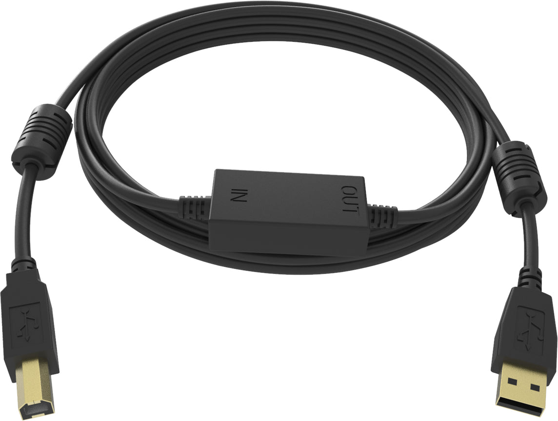 Vision TC 15MUSB+/BL USB cable 15 m USB 2.0 USB A USB B Black