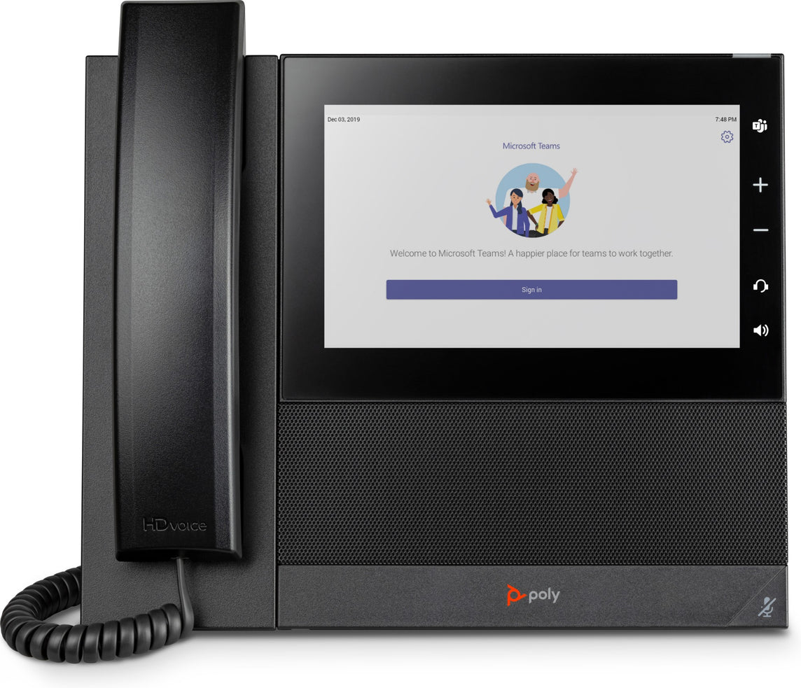 POLY CCX 600 Business Media Phone for Microsoft Teams and PoE-enabled IP phone Black LCD Wi-Fi