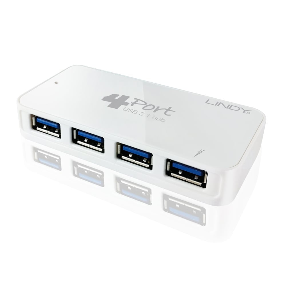 Lindy 43169 interface hub USB 3.2 Gen 1 (3.1 Gen 1) Type-C 5000 Mbit/s White