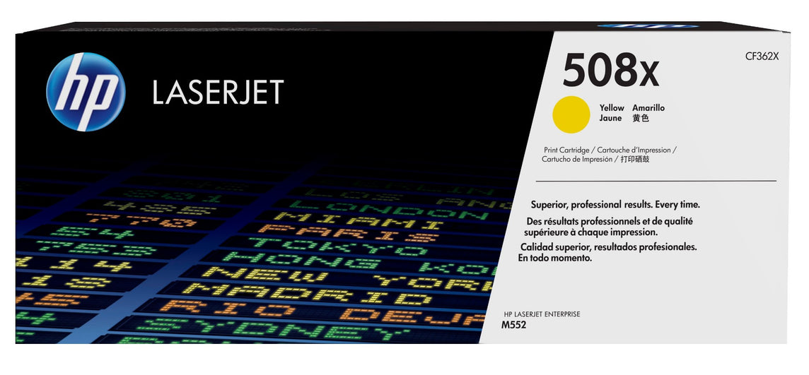 HP CF362X/508X Toner cartridge yellow, 9.5K pages ISO/IEC 19798 for HP CLJ M 552/E 55040